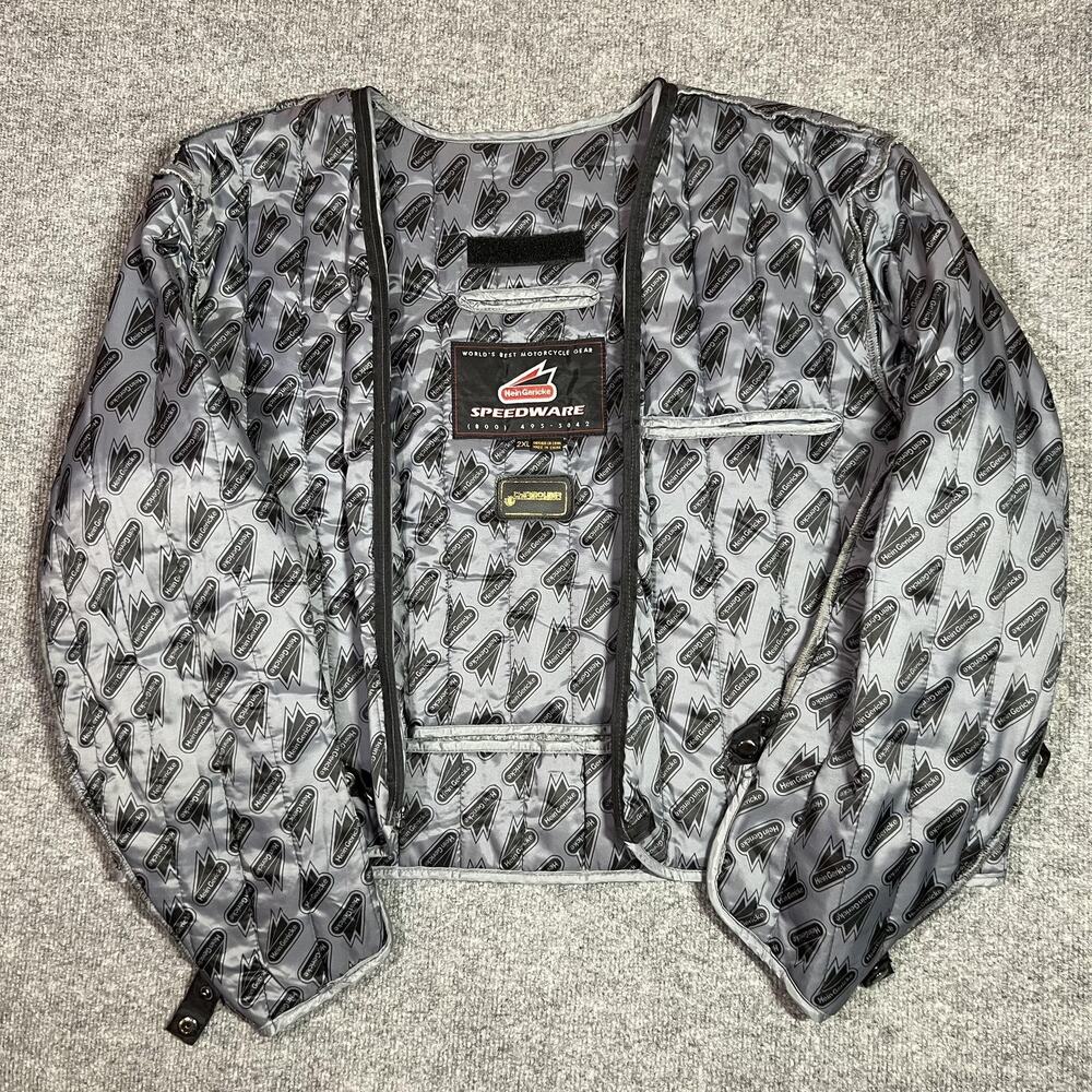 Hein Gericke Speedware Quilted Thermal Liner Motorcycle Jacket Mens 2XL Gray